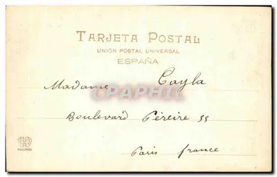 San Sebastián — Real Casa de Campo — Hauser y Menet, n° 904 — Reverso