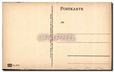 Bacharach com Wernerkanelle — vista da cidade e das ruínas — HBI, n° 319 — Verso