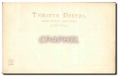 Palácio Real — La Granja — editor Hauser y Menet, n° 792 — Verso