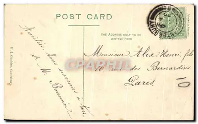 Krypta, Katedra w Canterbury — H. J. Gooden, wydawca, n° 35456 — Rewers