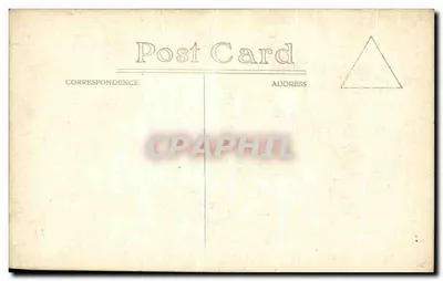 Silwetki palmiery — krajobraz tropikalny — anonimowa kartka pocztowa — Rewers