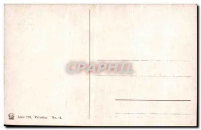 O túmulo de Lázaro em Betânia — série 783, n° 44 — Verso