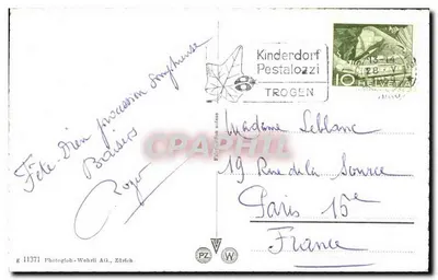 Solothurn, Catedral de São Ursino — editor Photoglob-Wehrli AG, Zurique, n° 11371 — Verso