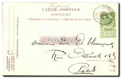 Anvers. — Cabeça da Flandres. — Editor não visível, número de série ilegível — Verso