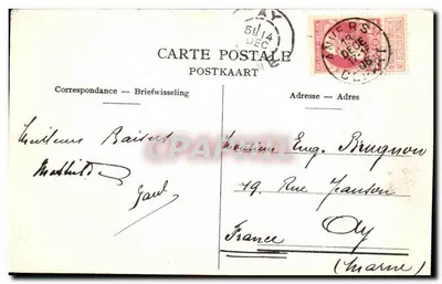 Anvers — Gare Centrale — G. Hermans, wyd., Anvers, N° 301 — Rewers