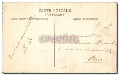 Fabryka Narodowa Broni w Herstal — Wystawa Uniwersalna w Brukseli 1910 — Wydawca: Brukselski — Rewers