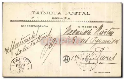 Madrid — Entrada da Moncloa e Parisiana — Fot. Lacoste — Verso