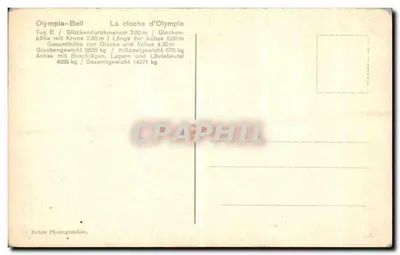 Campanha olímpica para os Jogos de Berlim 1936 — fabricada em Bochum — Verso