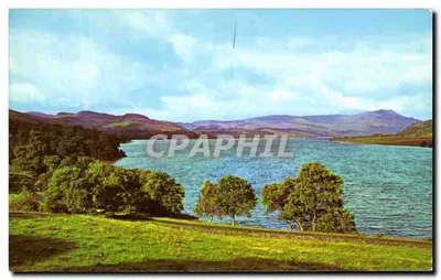 Loch Vennachar — vista lacustre com colinas — J.B. White Ltd., St. Fife