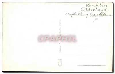 Igreja de Vorchten — editor Liitgave P. v.d. Post & Zih, Heerde — Verso