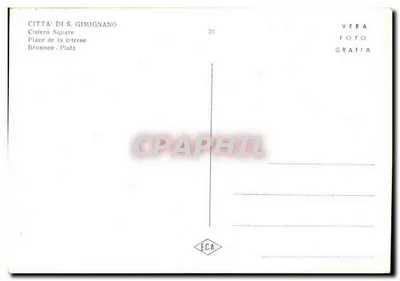 Miasto S. Gimignano - Plac Cisterny (Nocny) — Rewers