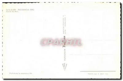 Residencia Snack Bar Oro — éditeur Fotocolor, série D-638 — Verso