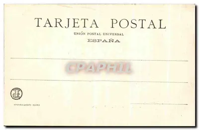 Las Huelgas — Widok świątyni — Fototipia Lacoste, Madryt — Rewers