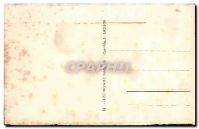 Montserrat — Ogólny widok Monistrol — Wydawca Zerkowitz, Barcelona — Rewers