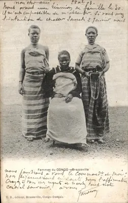 Mulheres do CONGO — Brazzaville — V.B., editor, Congo francês
