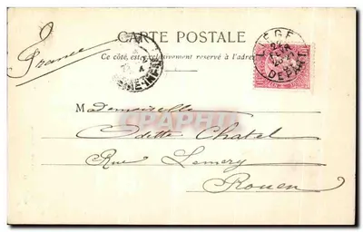 Liège - O Hotel das Correios — Editor Albert Sugg, em Gand. Série 28 N. 11 — Verso