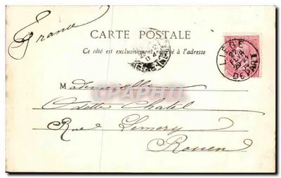 Liège - A Igreja de Nossa Senhora — Editor Albert Sugg, em Gand, Série 28 N. 52 — Verso