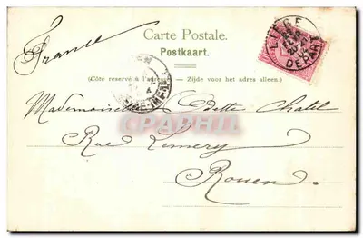 Liège — Katedra św. Jakuba — Wilh. Hoffmann & Cie, Tressé, n° 3749 — Rewers