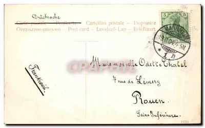 Mannheim — Most Rhenan z tramwajem — Dr. Trenkler Co., Leipzig, nr 21222 — Rewers
