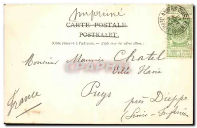 Anvers, Dom Korporacji, Wielka Plac — G. Hermans, Wyd., Anvers, Nr 52 — Rewers