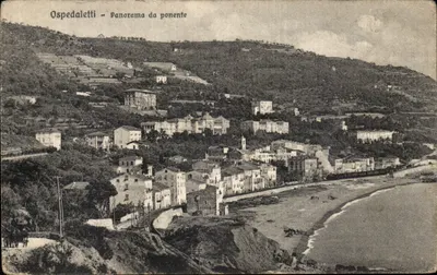 Ospedaletti - Panorama da ponente — Éditeur Brenner & C., Como, n° 10701