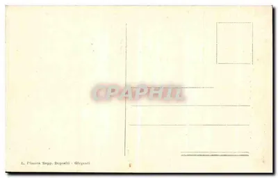 Girgenti - Ruinen des Tempels von Castor und Pollux — L. Pimora Rapp. Depositi - Girgenti — Rückseite