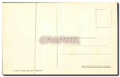 Girgenti - Tempel van de Concordia (oostzijde) — uitgever L. Dimora Rapp, Girgenti — Achterkant