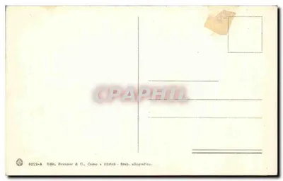 Napoli - Panorama dal porto. — Editor Brunner & C., Como & Zürich - Stab. ellografico. N° S012-A — Verso