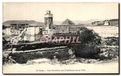 Taza — Vista Parcial do Interior da Cidade — N. Boumendil, foto-editora, Taourirt - Rep. Int.