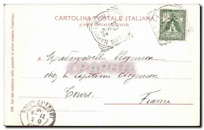 Vesúvio em erupção — 26 de abril de 1872 — Dr. Trenkler Co., Lipsia, n° 14572 — Verso