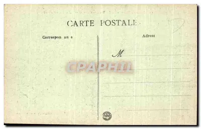 Stara pocztówka Miasta Maroka Rabat Oudasyas i Rabat z lotu ptaka — Rewers