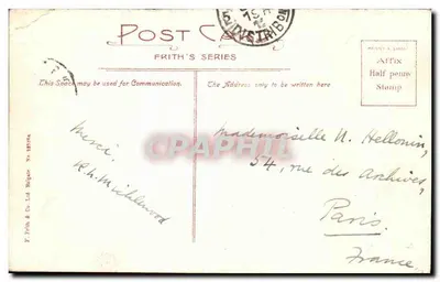 Shough Church — wydawca Y. Frith & Co. Ltd, seria Nr 54254a — Rewers