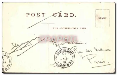 Barra Head — Editor J.R. Russell, série Highland — selo verde de ½ penny — Verso