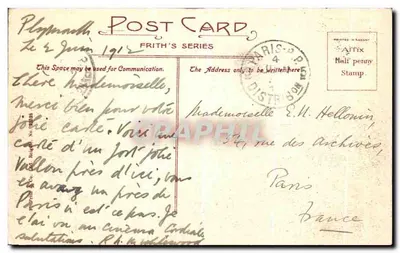 Bickleigh Vale — widok doliny z rzeką — seria Frith — Rewers