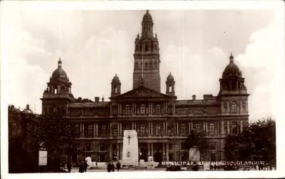 Edifícios Municipais, Glasgow — vista arquitetônica — editor Philco
