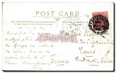 Dover Docks — ogólny widok pokazujący Home Convalescent — nieznany wydawca — Rewers