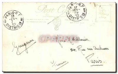 Entrada para o Mall — Londres — editor Hall & Co. n° 123 — Verso