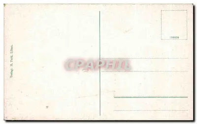 Estação de Libau — Romuyer Bahnhof — H. Turk, Libau — Verso