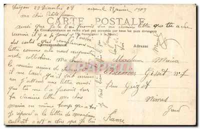 Cholon — Lembrete de Cholon — Plante, editor Saigon, N°324 — Verso