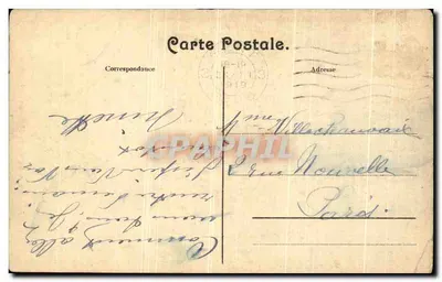 Bilhete postal antigo Gand Igreja de São Bavon Interior — Verso