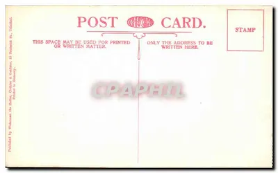 Bilhete postal antigo Frederick Street North Trinidad — Verso