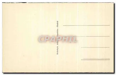 Avila — Ogród Parku Świętego Dominika i Mury — Heliotipia Artística Española, Madrid — Rewers