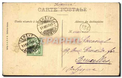 Genewa — Chemin de fer électrique du Salève — Karty S.A. G. Sécheron — Rewers