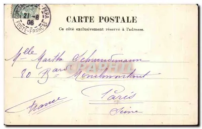 Les Eaux-douces d'Asie — Constantinople — éditeur non visible, n° 206 — Verso