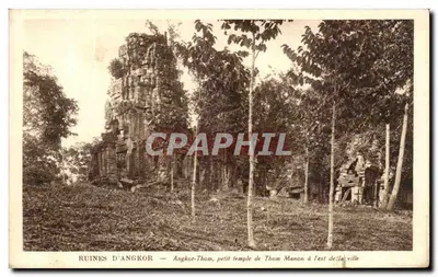 Ruínas de Angkor — Angkor-Thom, pequeno templo de Thom Manon a leste da cidade