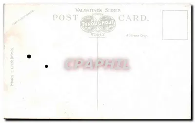 Długa Aleja, Zamek w Windsorze — seria Valentine's Postcard — Rewers