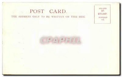 Estátua da rainha Vitória no Kensington Palace — Londres — cartão postal — Verso