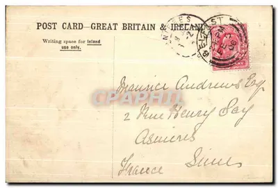 Plac Królowej — Belfast — wydawca nieznany, nr 4206 — Rewers