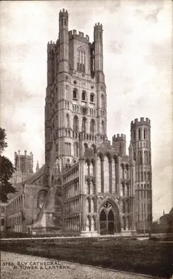 Catedral de Ely — Torre Oeste e Lanternier — série Seriatone, n°3788