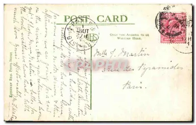 Bilhete postal antigo Marsh Lock Henley On Thames — Verso